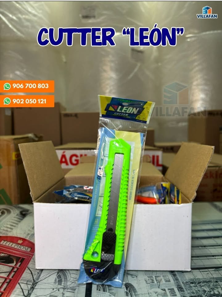 Detalle del Cutter León para embalaje