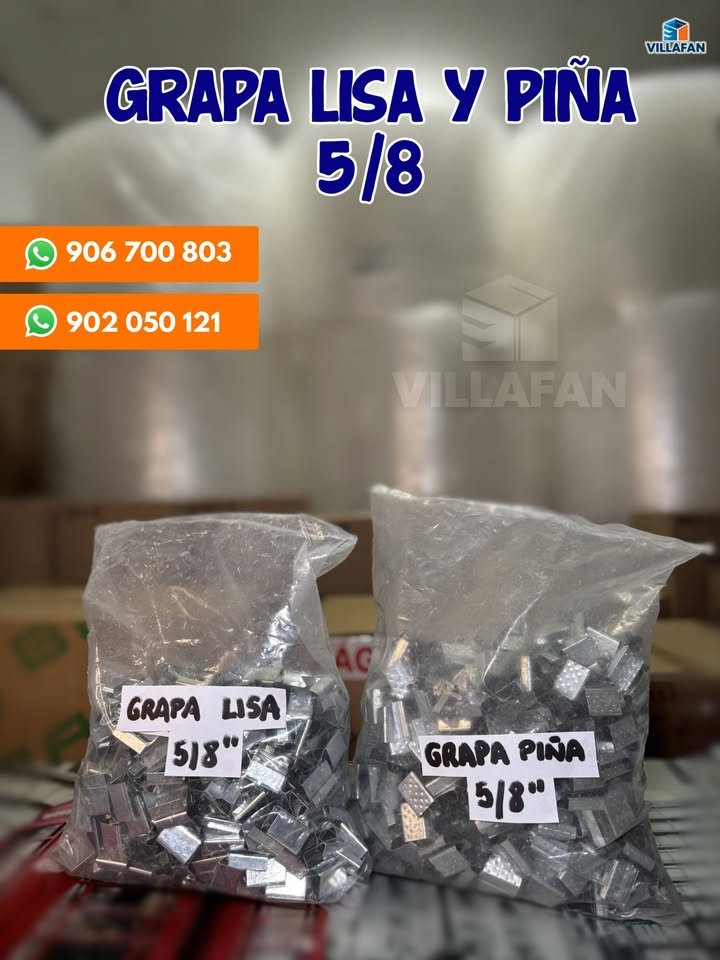 Detalle Grapas galvanizadas